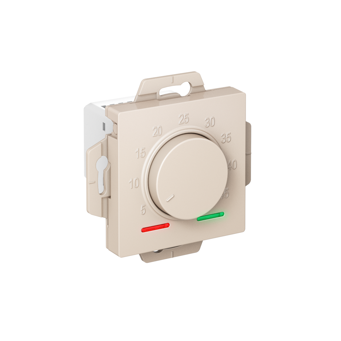 ATLASDESIGN ТЕРМОСТАТ электронный для теплого пола с датчиком, 10A, механизм, БЕЖЕВЫЙ