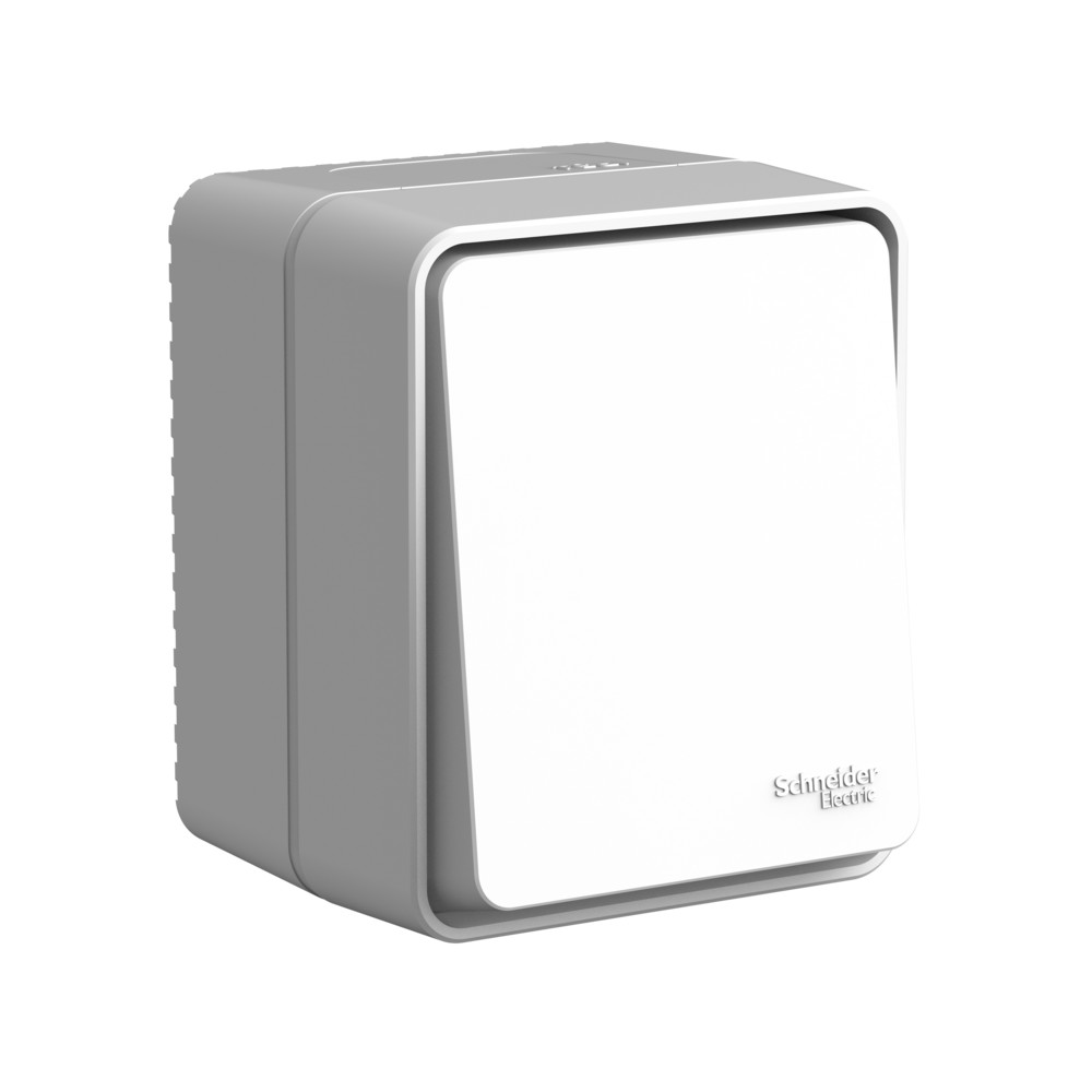 ATLASDESIGN PROFI IP54 О/У 1-клавишный ПЕРЕКЛЮЧАТЕЛЬ, сх.6, 10АХ, СЕРЫЙ