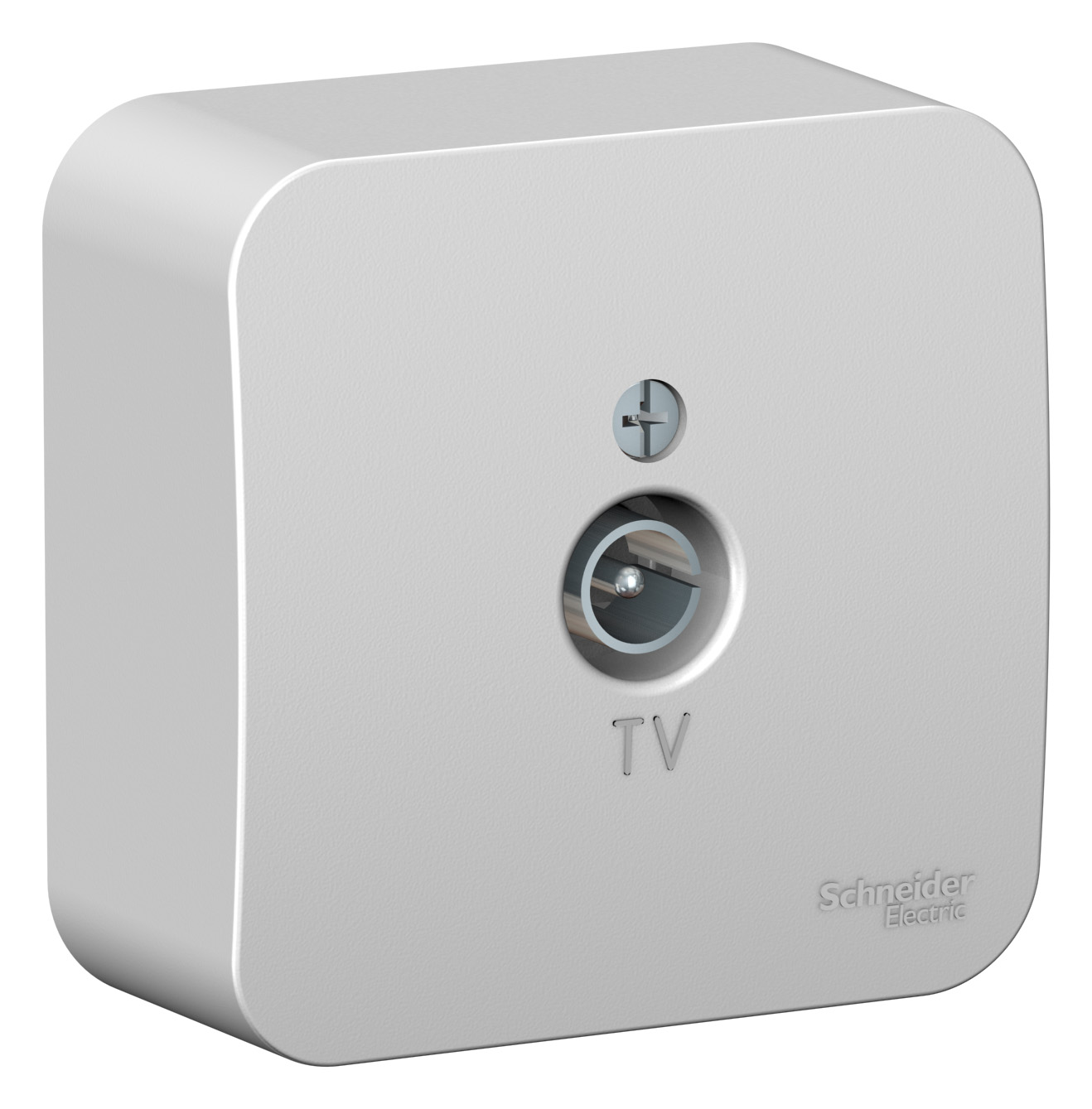 BLANCA О/У КОННЕКТОР ТВ, ИЗОЛ.ПЛ., АЛЮМИНИЙ