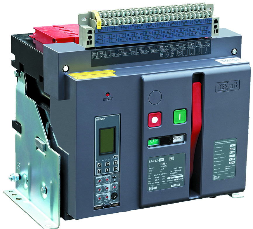 Воздушный авт. выключатель стационарный 3P 3200А 80кА расцепитель Н ВА-732