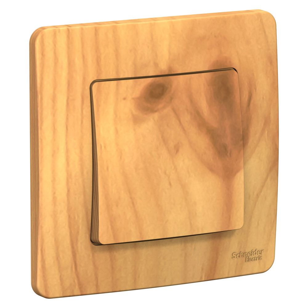 BLANCA С/У 1-клавишный ПЕРЕКЛЮЧАТЕЛЬ (сх.6), 10А, 250В, ЯСЕНЬ