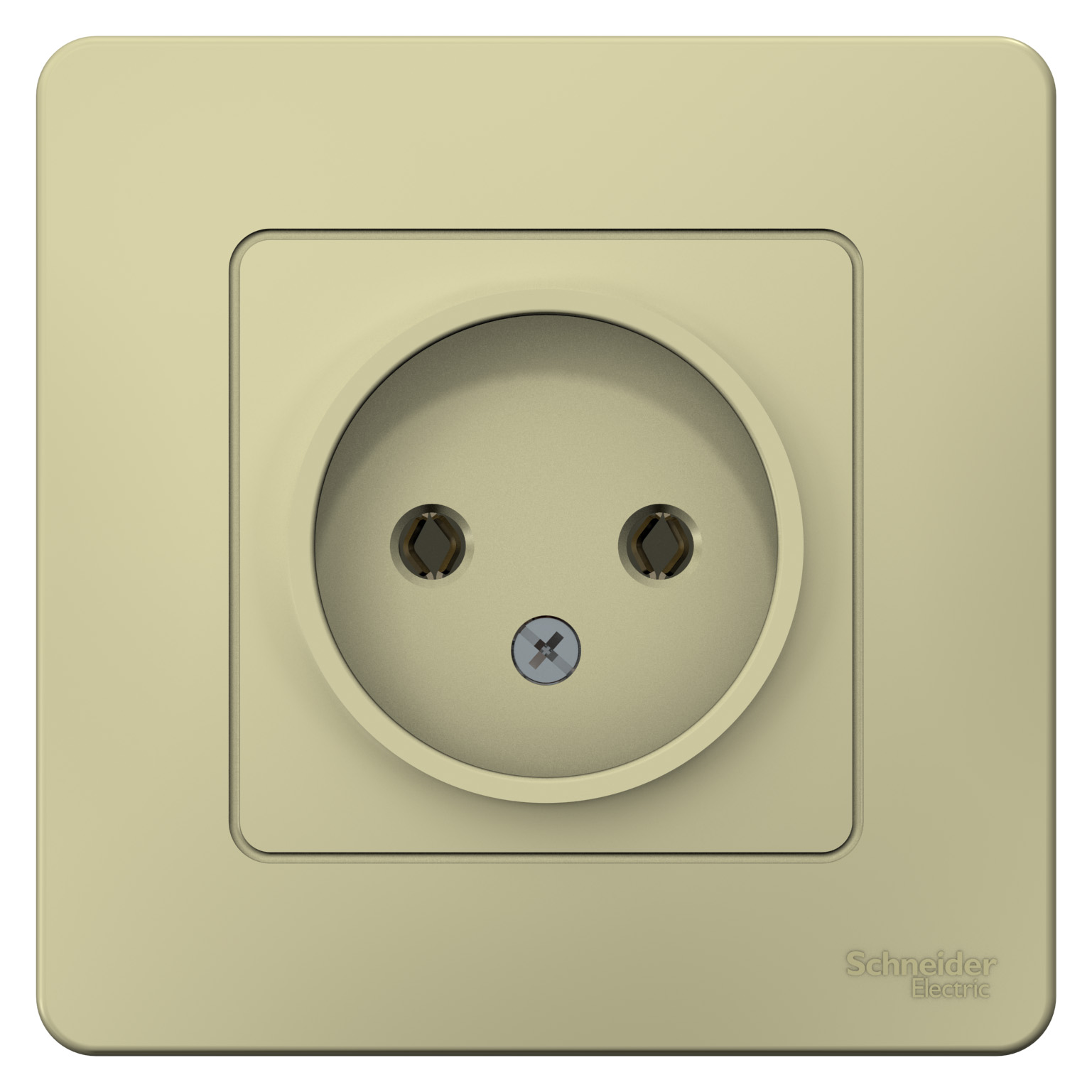 BLANCA С/У РОЗЕТКА без заземления без шторок, 16А, 250В, БЕЖЕВЫЙ