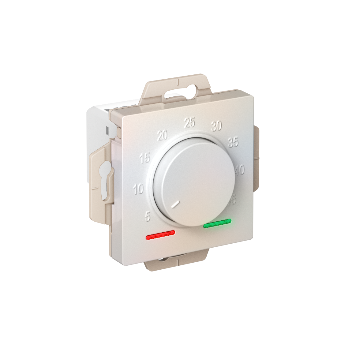 ATLASDESIGN ТЕРМОСТАТ электронный для теплого пола с датчиком, 10A, механизм, ЖЕМЧУГ