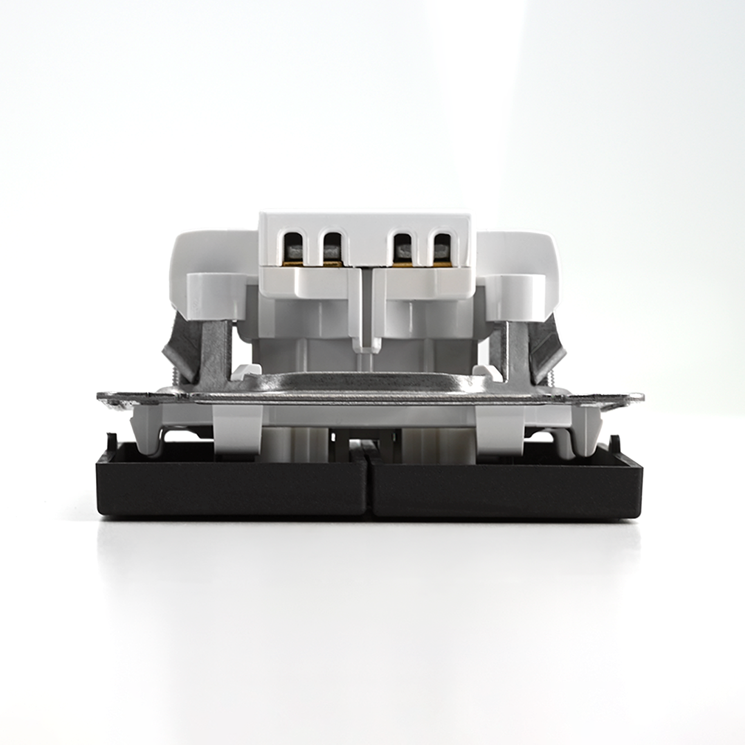 ARTGALLERY 2-клавишный ВЫКЛЮЧАТЕЛЬ, сх.5, 10АХ, механизм, БАЗАЛЬТ