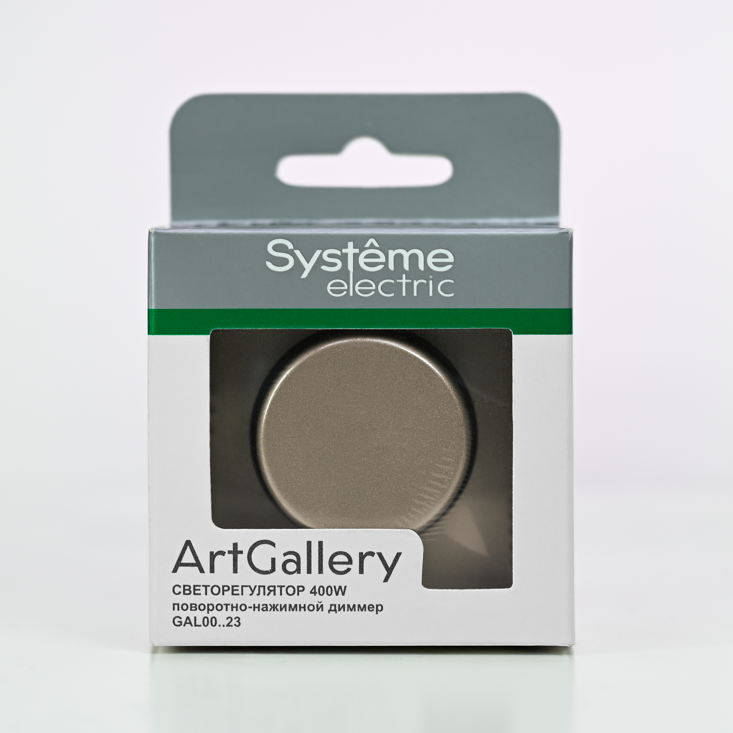 ARTGALLERY СВЕТОРЕГУЛЯТОР (диммер) повор-нажим, LED, RC, 400Вт, механизм, ШАМПАНЬ