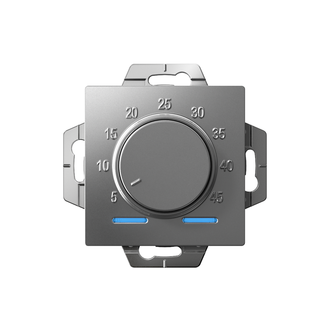 ATLASDESIGN ТЕРМОСТАТ электронный для теплого пола с датчиком, 10A, механизм, СТАЛЬ