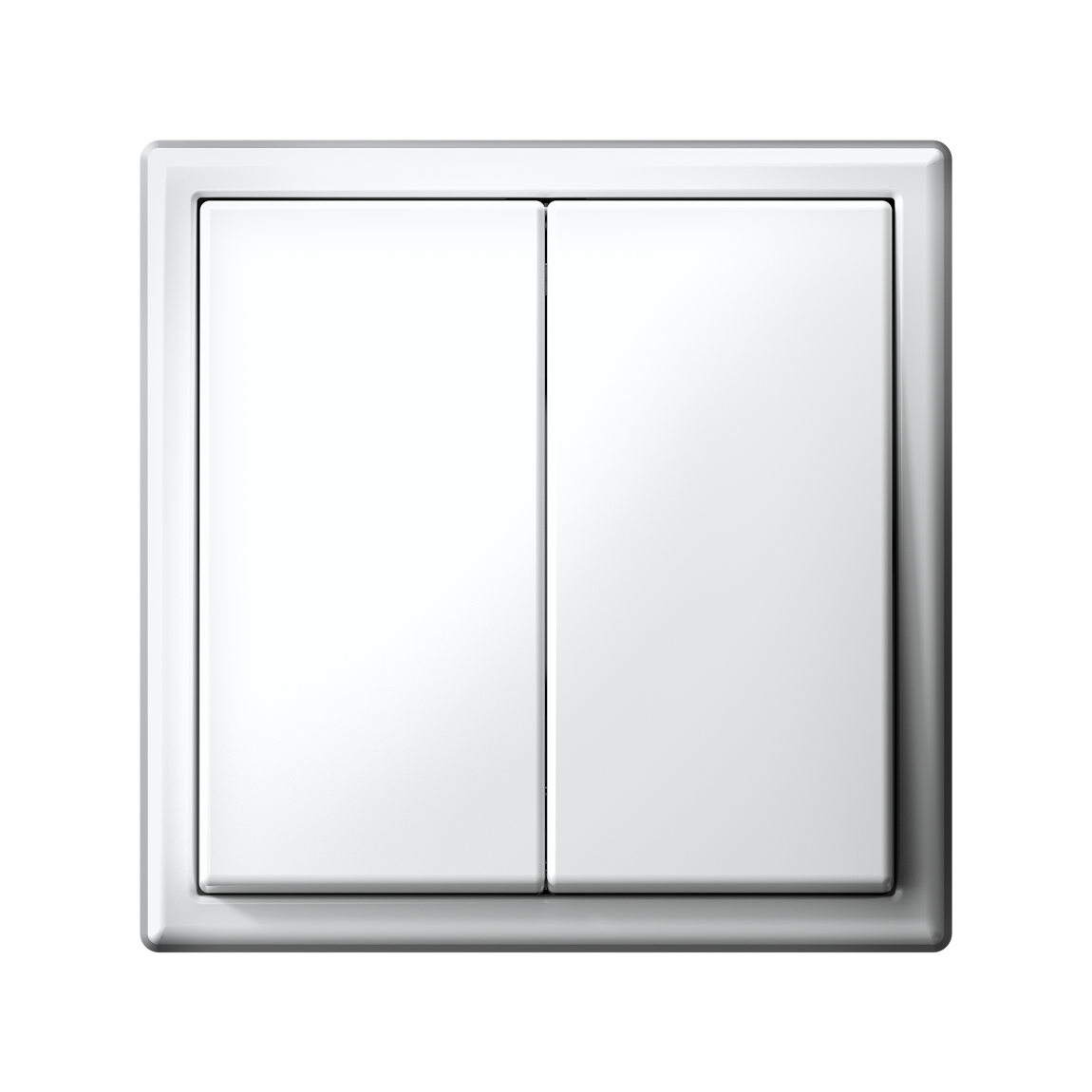 ARTGALLERY 2-клавишный ПЕРЕКЛЮЧАТЕЛЬ, 10АХ, механизм, быстрозажим. клем., БЕЛЫЙ