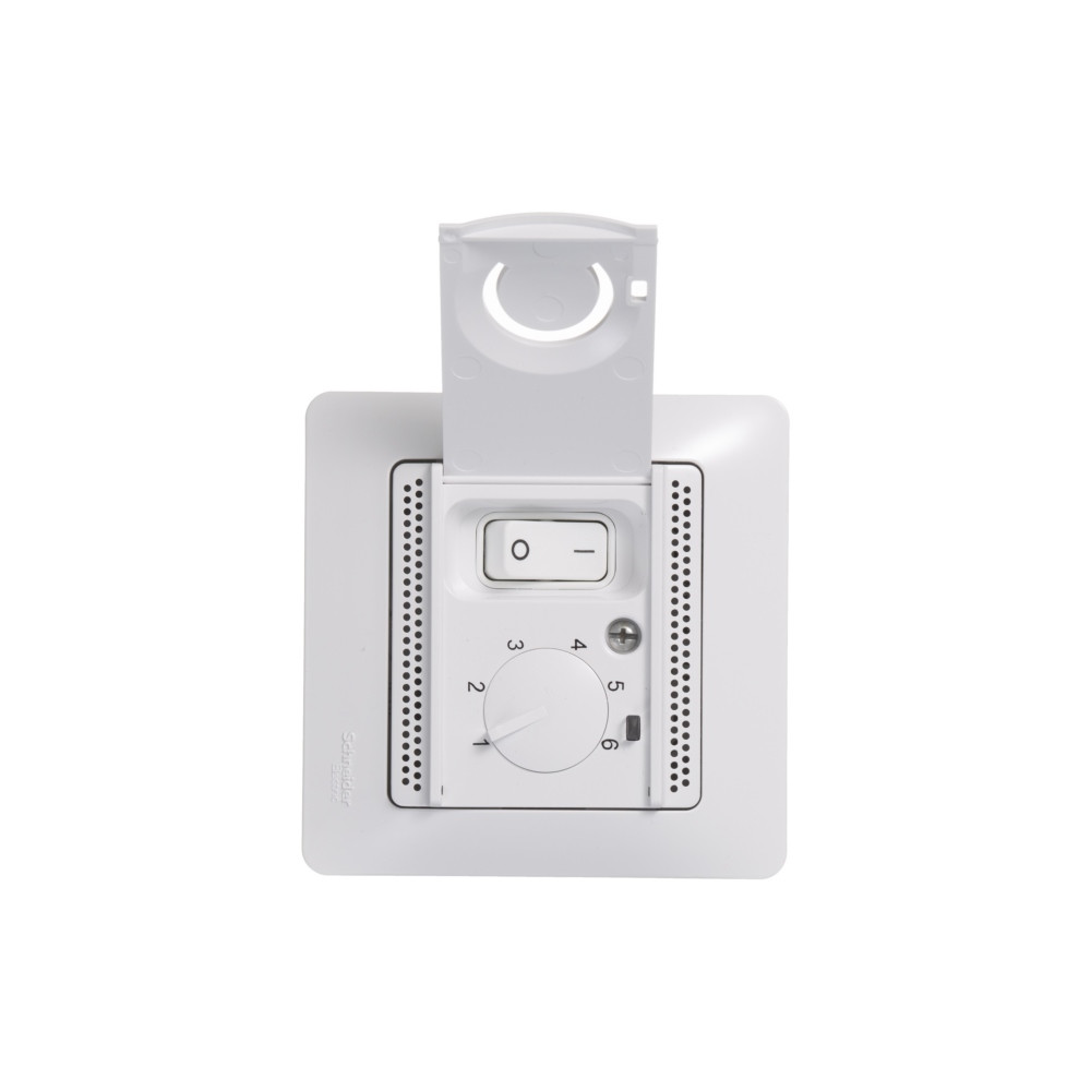 GLOSSA ТЕРМОСТАТ электронный для теплого пола с датчиком, 10A, в сборе, БЕЛЫЙ