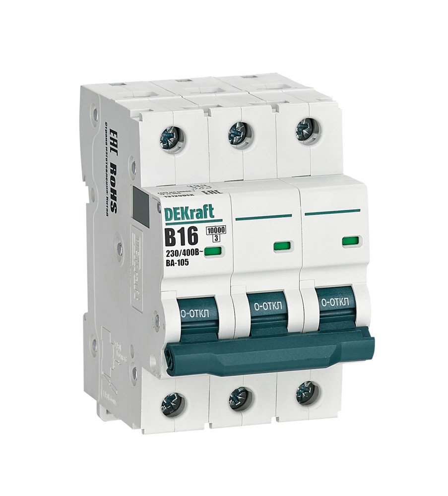 Автоматический выключатель ВА-105 3P 16А B 10кА