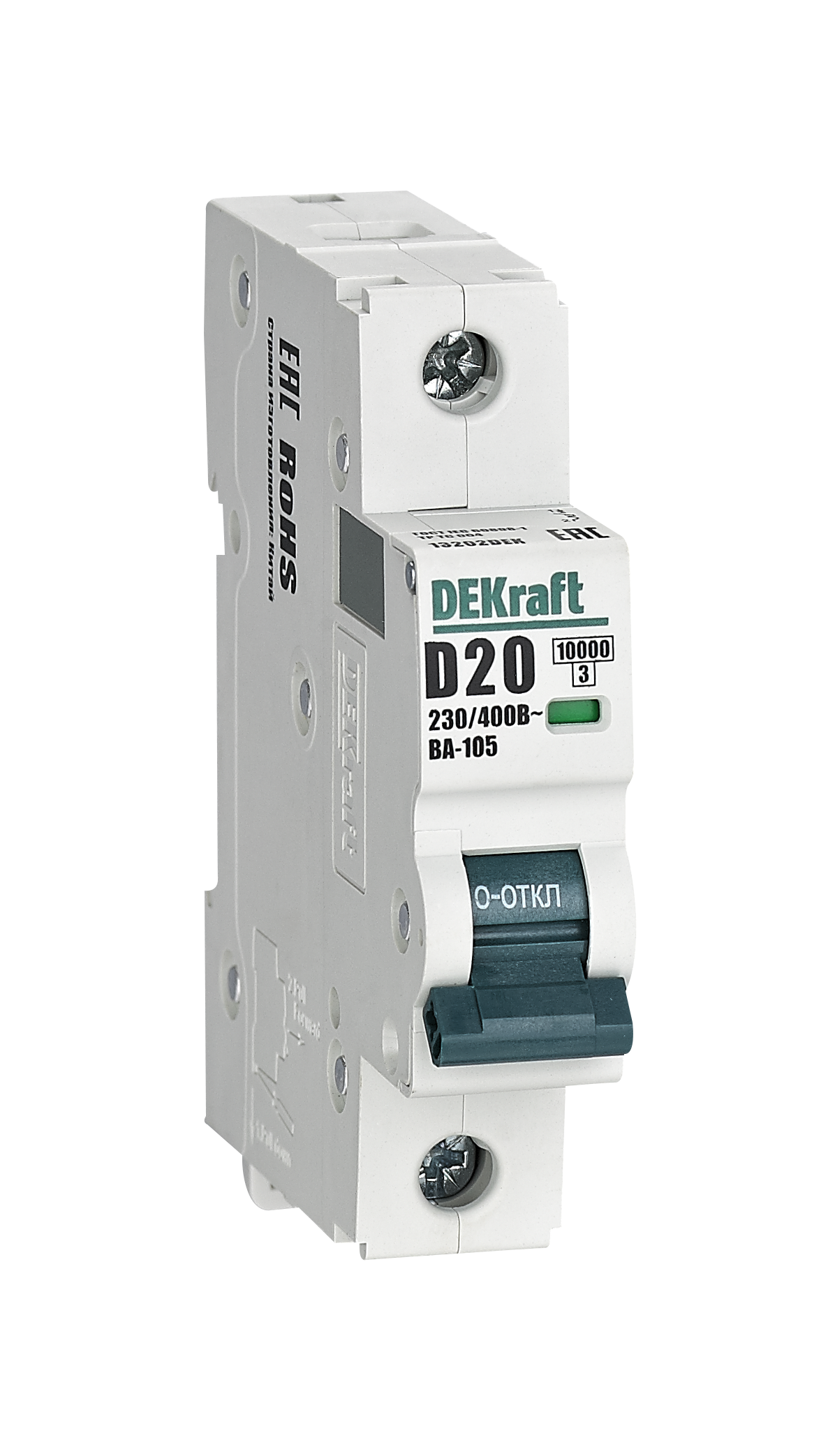 Автоматический выключатель ВА-105 1P 20А D 10кА