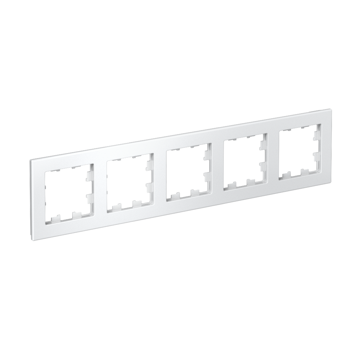 ATLASDESIGN 5-постовая РАМКА, универсальная, БЕЛЫЙ