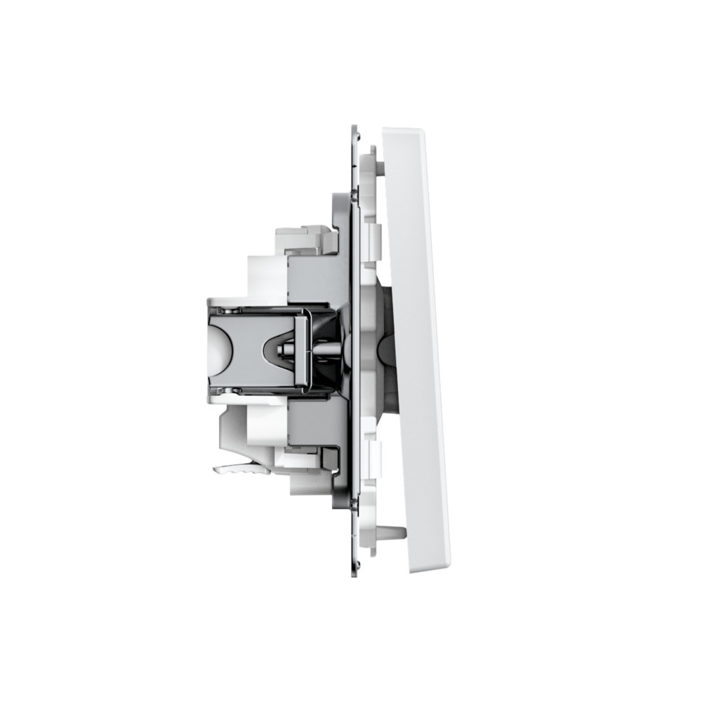 ARTGALLERY 1-клавишный ВЫКЛЮЧАТЕЛЬ, 10АХ, механизм, быстрозажим. клем., БЕЛЫЙ