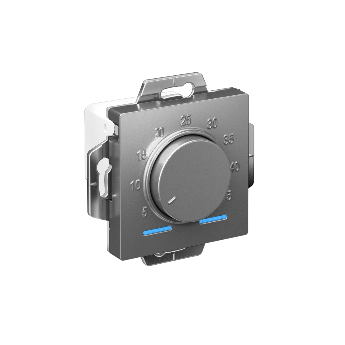 ATLASDESIGN ТЕРМОСТАТ электронный для теплого пола с датчиком, 10A, механизм, СТАЛЬ