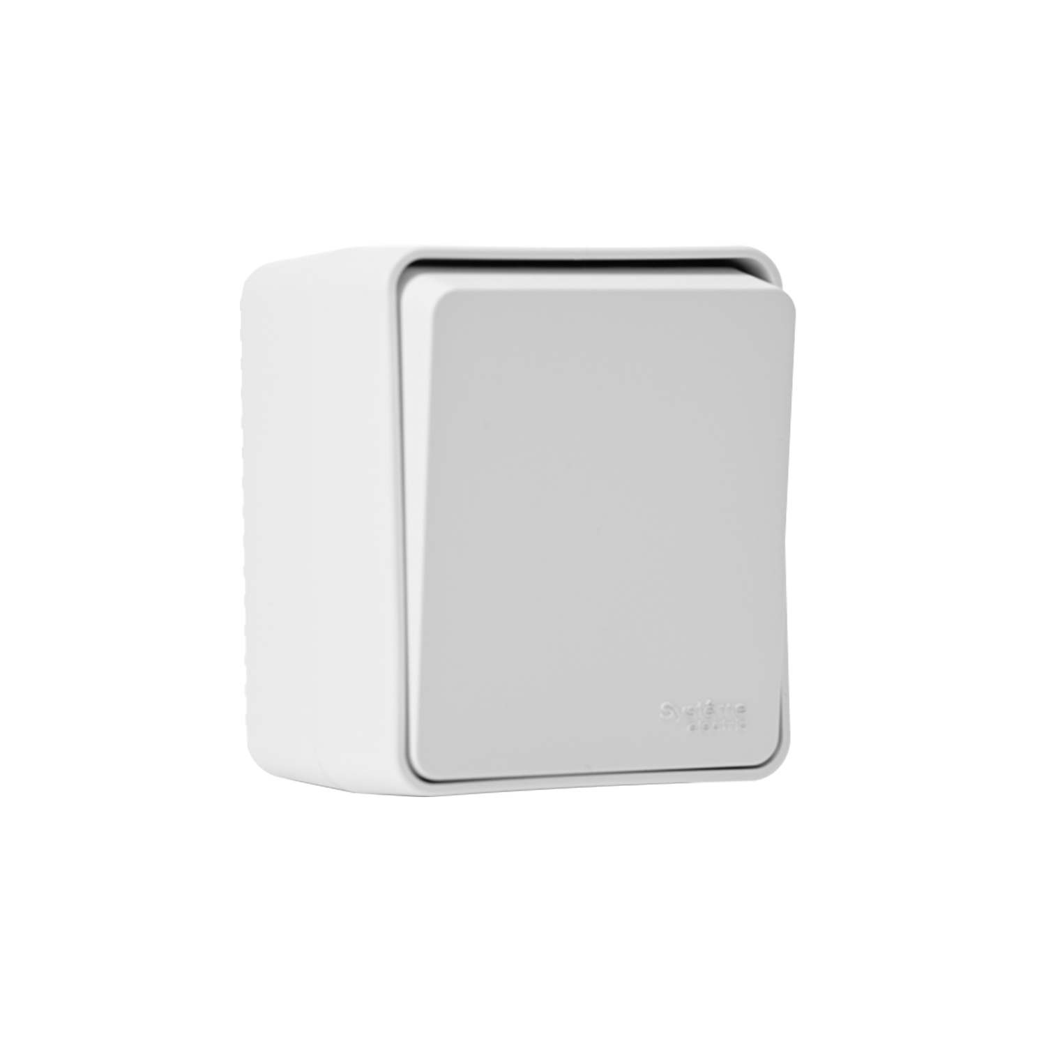 ATLASDESIGN PROFI IP54 О/У 1-клавишный ВЫКЛЮЧАТЕЛЬ КНОПОЧНЫЙ, сх.1, 10А, БЕЛЫЙ
