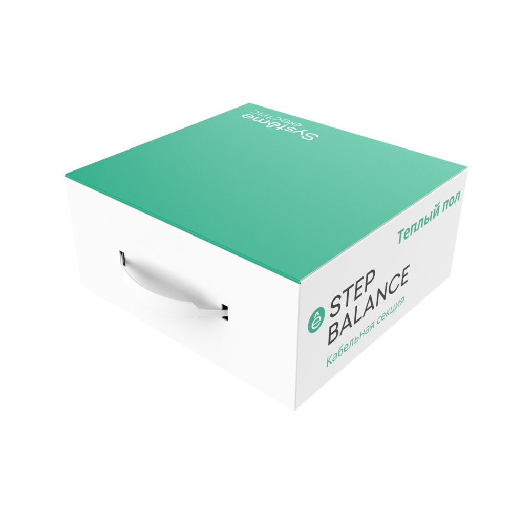 Теплый пол кабельная секция STEP BALANCE, SBC018009, 18 Вт/м, 9 м, S м²:0,6-1,1. Шаг, см: 7-12,5