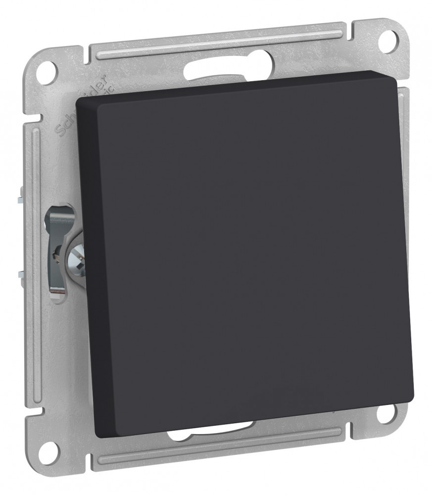 ATLASDESIGN AQUA 1-клавишный ПЕРЕКЛЮЧАТЕЛЬ, IP44, сх.6, 10АХ, механизм, КАРБОН