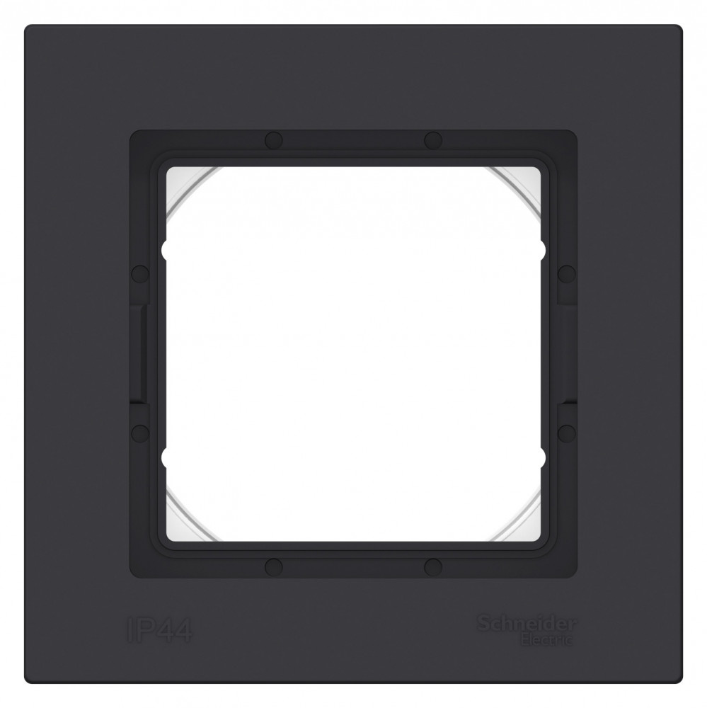 ATN441001 ATLASDESIGN AQUA 1-п. рамка IP44, карбон (10 шт)