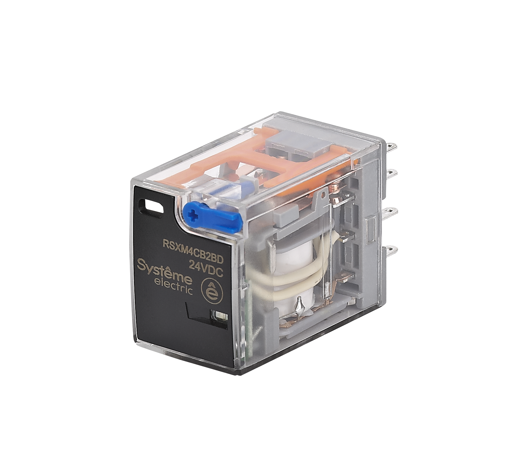 Реле 5A 4CO 24VDC тест кнопка LED