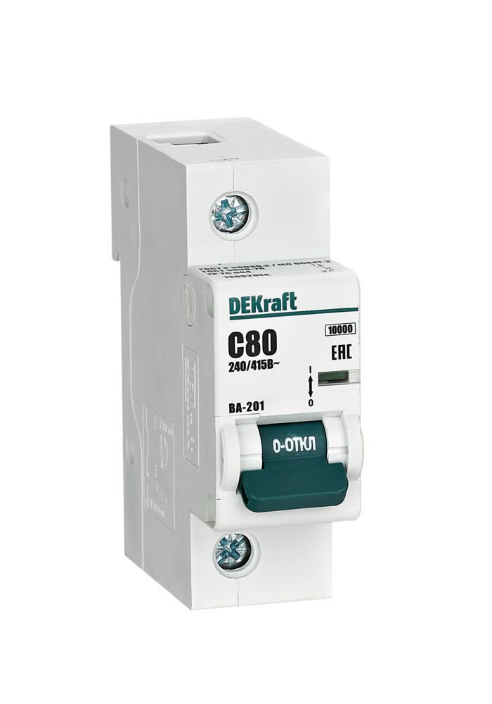 Автоматический выключатель ВА-201 1P 80А C 10кА