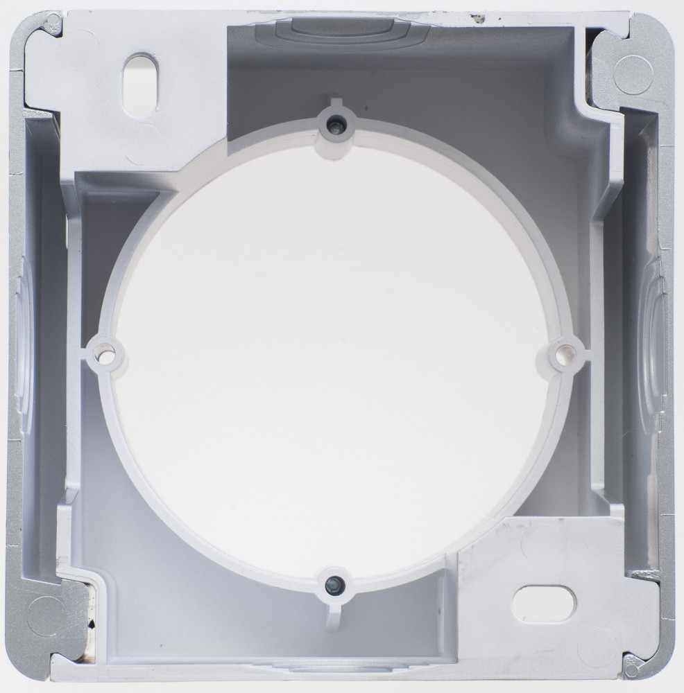 GLOSSA КОРОБКА для наружного монтажа, АЛЮМИНИЙ